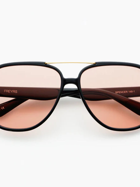 Freyrs Spencer Black Pink Sunglasses-Sunglasses-freyers-The Silo Boutique, Women's Fashion Boutique Located in Warren and Grand Forks North Dakota
