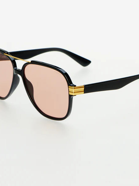 Freyrs Spencer Black Pink Sunglasses-Sunglasses-freyers-The Silo Boutique, Women's Fashion Boutique Located in Warren and Grand Forks North Dakota