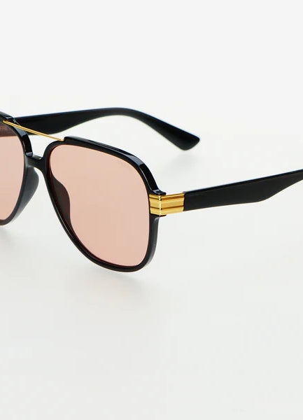 Freyrs Spencer Black Pink Sunglasses-Sunglasses-freyers-The Silo Boutique, Women's Fashion Boutique Located in Warren and Grand Forks North Dakota