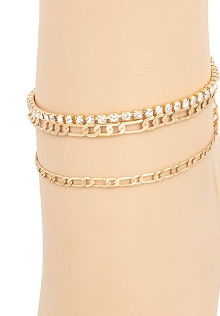 Gold Chain Anklet-Ankle Bracelets-Fame-The Silo Boutique, Women's Fashion Boutique Located in Warren and Grand Forks North Dakota