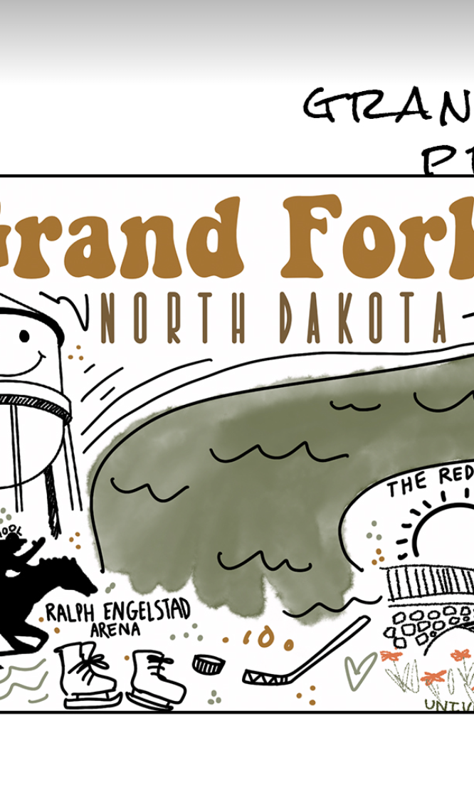 Grand Forks Coffee Mug-Coffee Mugs-ivory and sage-The Silo Boutique, Women's Fashion Boutique Located in Warren and Grand Forks North Dakota