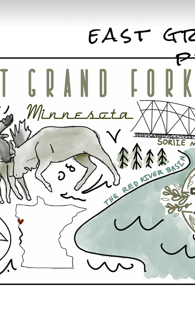 East Grand Forks Coffee Mug-Coffee Mugs-ivory and sage-The Silo Boutique, Women's Fashion Boutique Located in Warren and Grand Forks North Dakota