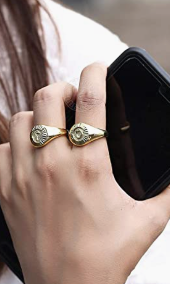 Good Karma Medalian Ring-Rings-good karma-The Silo Boutique, Women's Fashion Boutique Located in Warren and Grand Forks North Dakota