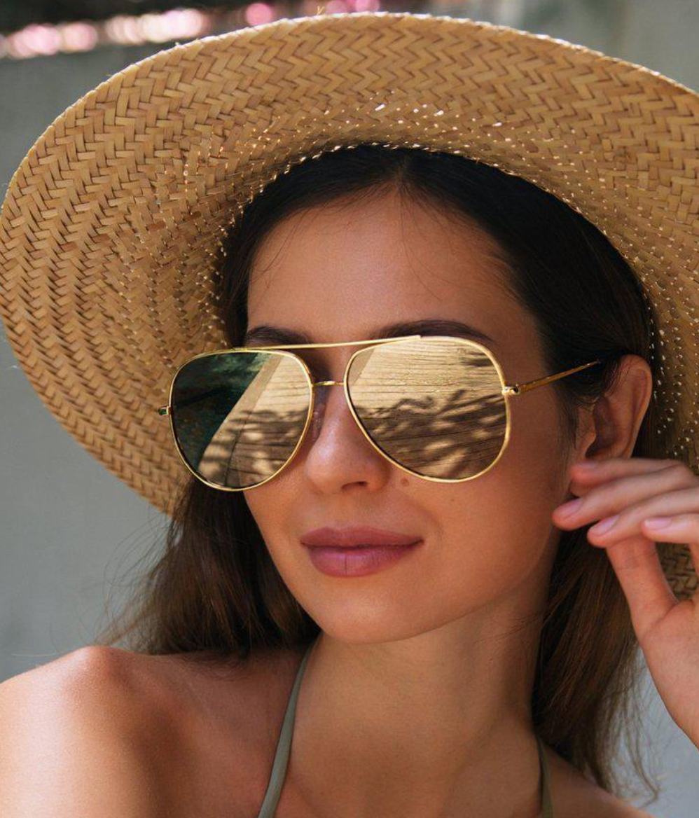 Freyrs Max Gold Mirrored Sunglasses The Silo Boutique