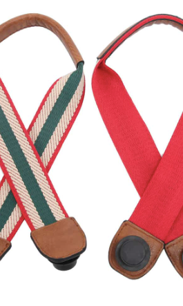 Red and Green Straps for Versa Tote - Straps Only-Tote Bags-Jen and Co-The Silo Boutique, Women's Fashion Boutique Located in Warren and Grand Forks North Dakota