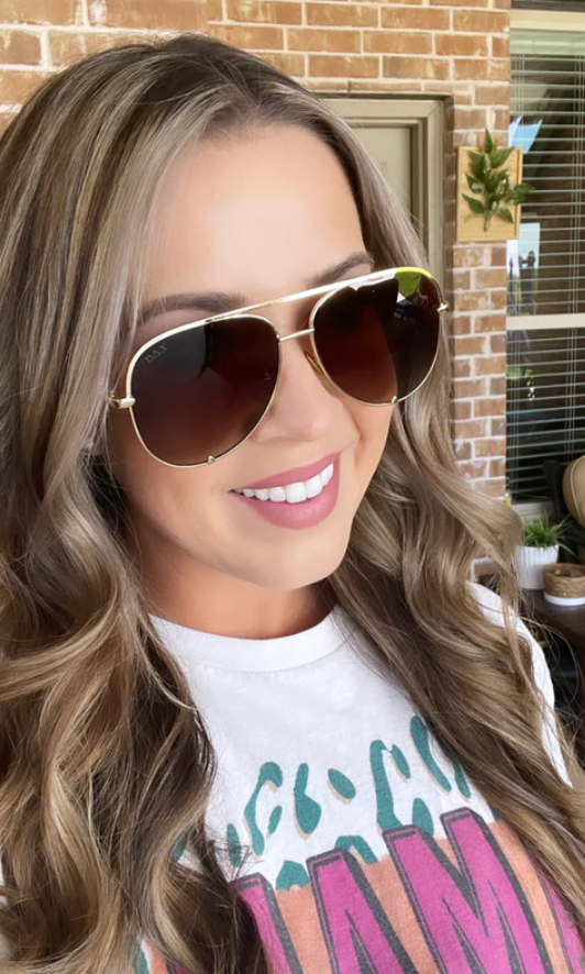 Dax Classic Brown Aviator Sunglasses-Sunglasses-dax-The Silo Boutique, Women's Fashion Boutique Located in Warren and Grand Forks North Dakota