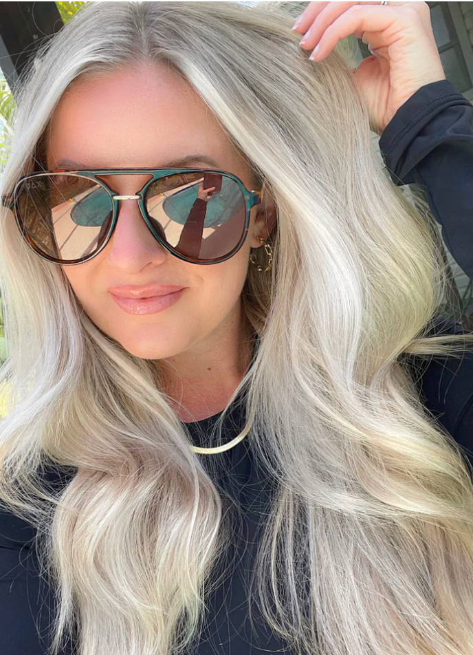 Dax Earhart Cheetah Aviator Sunglasses-Sunglasses-dax-The Silo Boutique, Women's Fashion Boutique Located in Warren and Grand Forks North Dakota