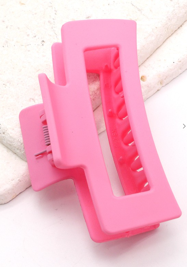 Matte Claw Hair Clip-Hair Accessories-wall to wall-The Silo Boutique, Women's Fashion Boutique Located in Warren and Grand Forks North Dakota