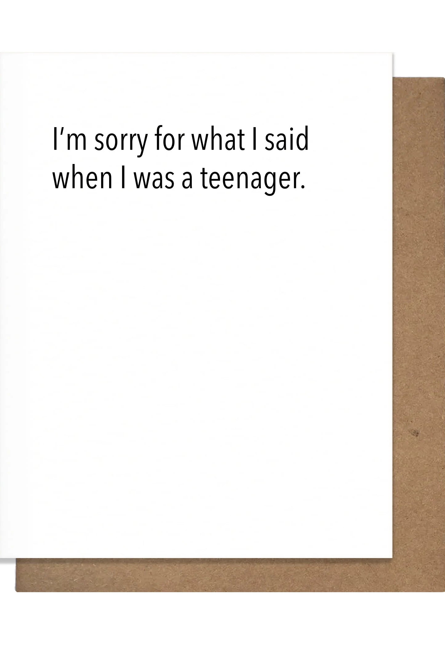Sorry Teen Card-Cards-The Silo Boutique-The Silo Boutique, Women's Fashion Boutique Located in Warren and Grand Forks North Dakota