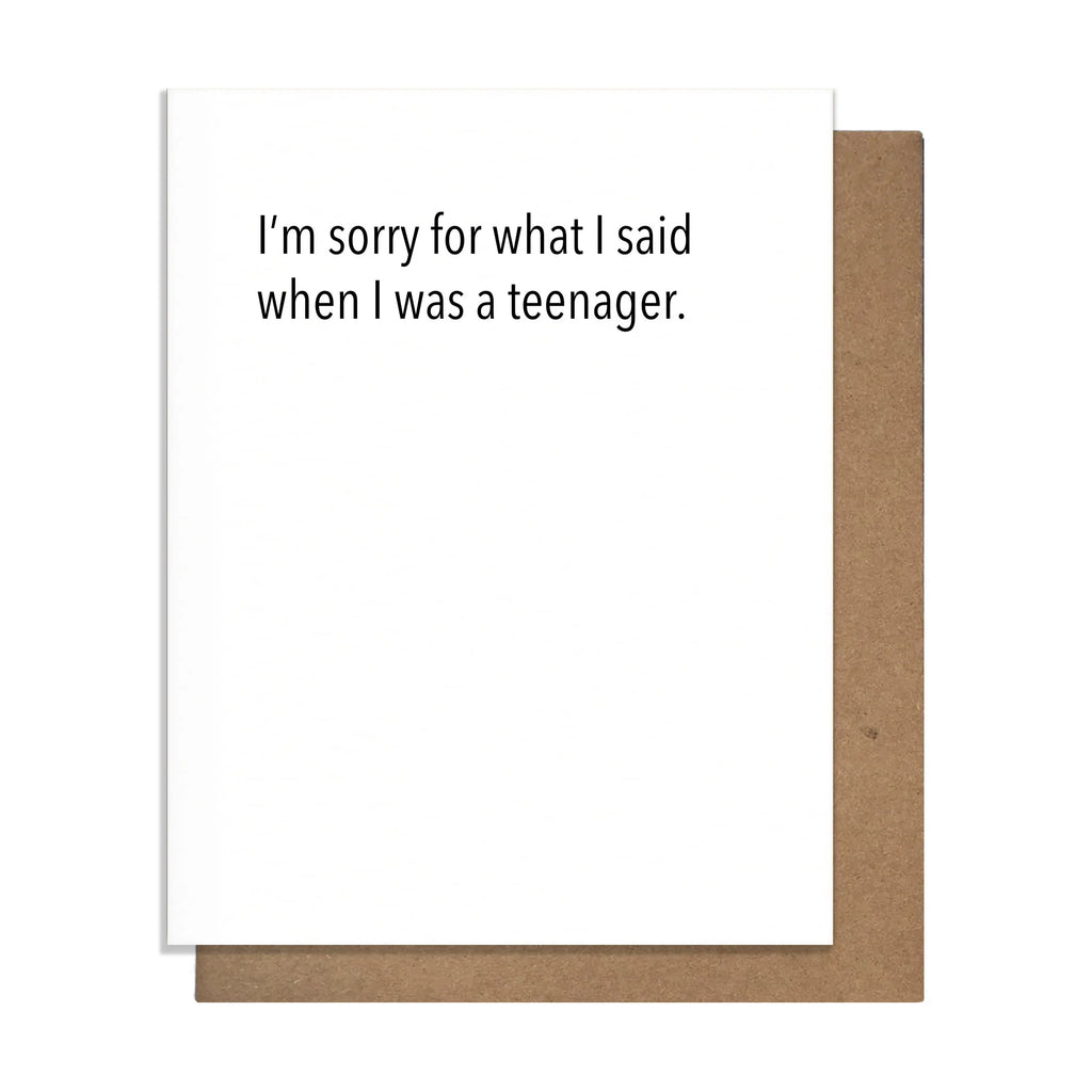 Sorry Teen Card-Cards-The Silo Boutique-The Silo Boutique, Women's Fashion Boutique Located in Warren and Grand Forks North Dakota