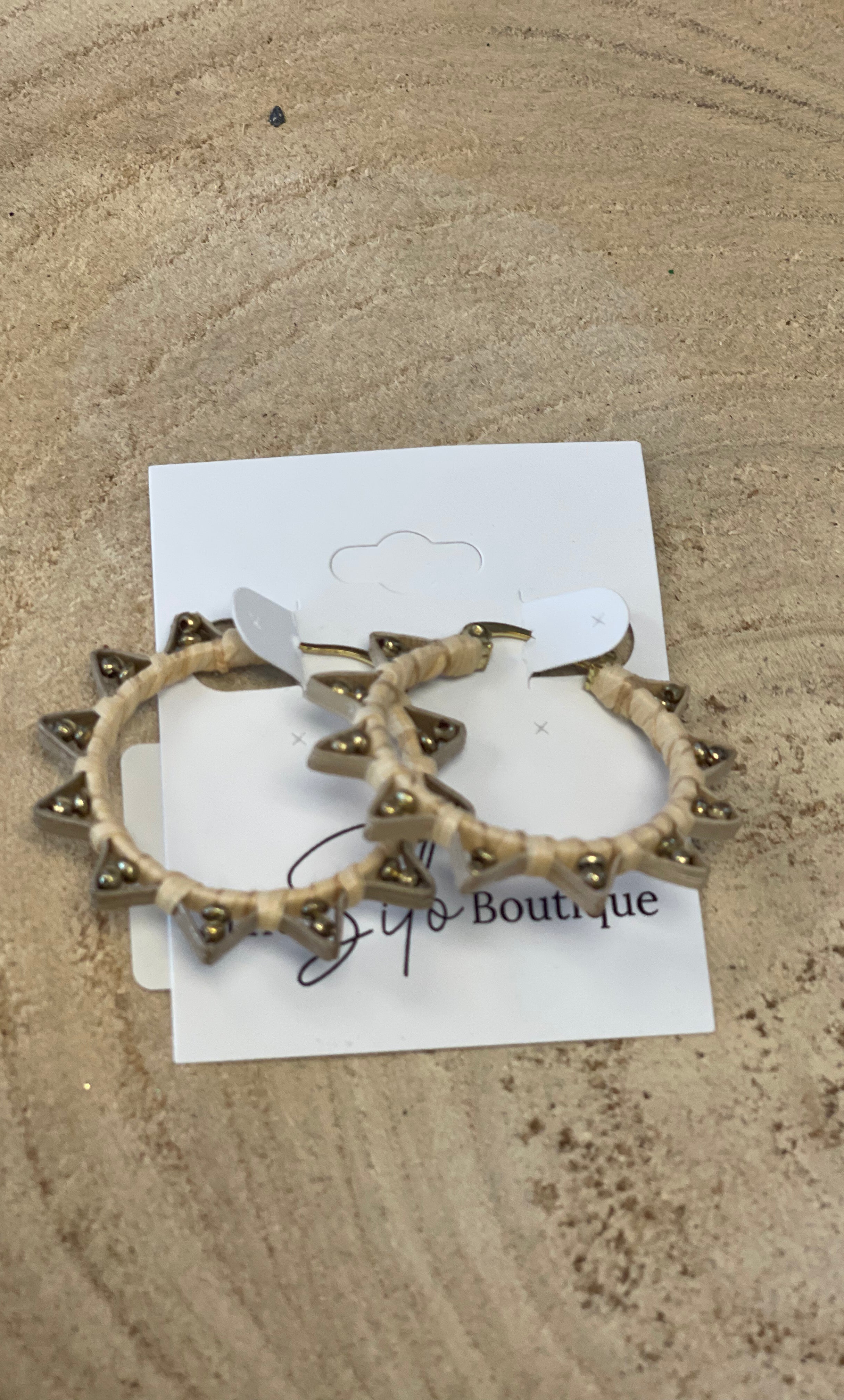 Panache Sun Hoop-Earrings-panache-The Silo Boutique, Women's Fashion Boutique Located in Warren and Grand Forks North Dakota
