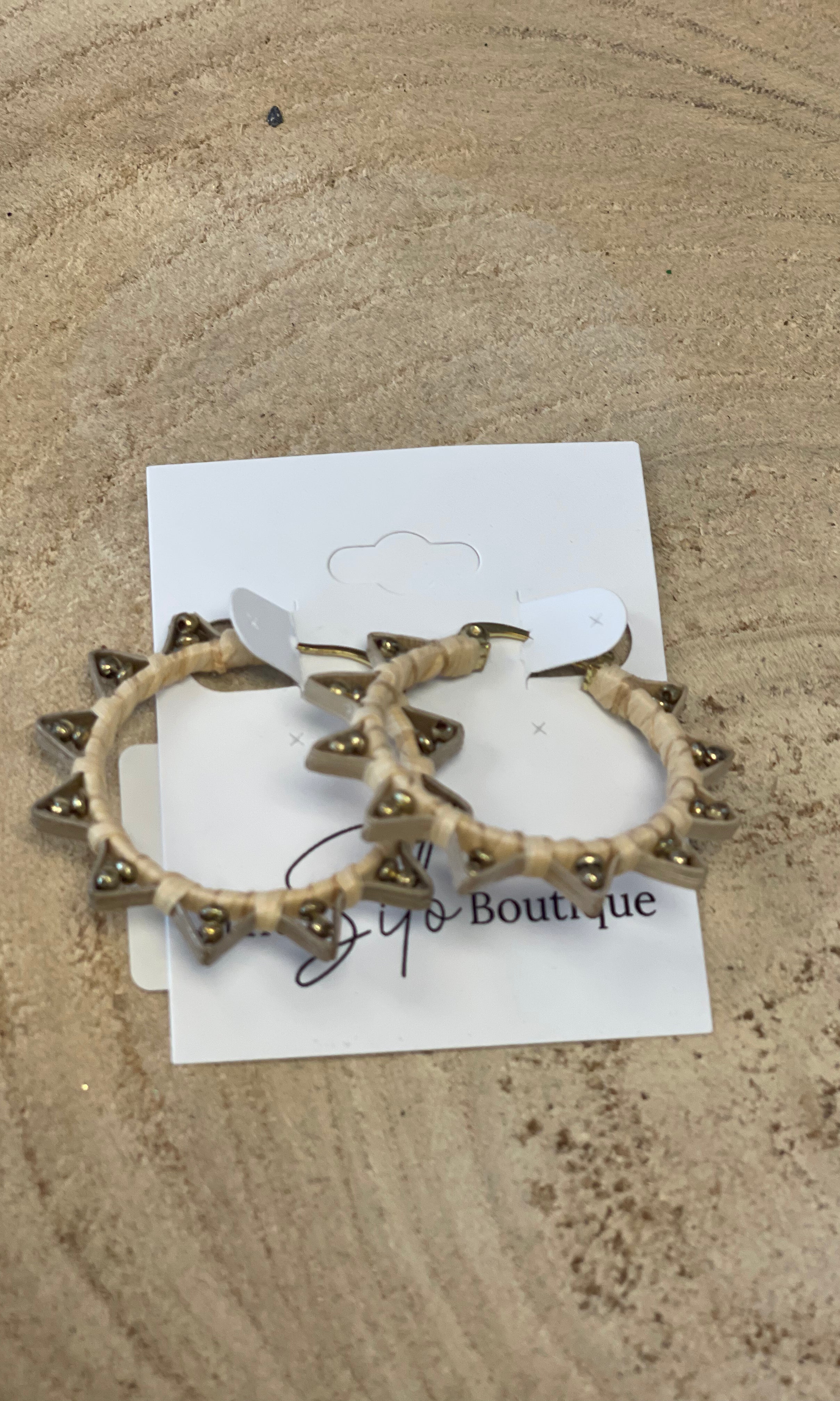 Panache Sun Hoop-Earrings-panache-The Silo Boutique, Women's Fashion Boutique Located in Warren and Grand Forks North Dakota