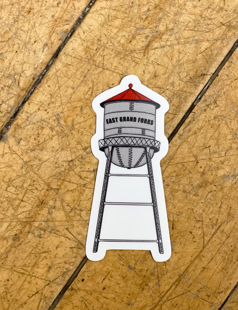 East Grand Water Tower Sticker-Stickers-nice enough-The Silo Boutique, Women's Fashion Boutique Located in Warren and Grand Forks North Dakota
