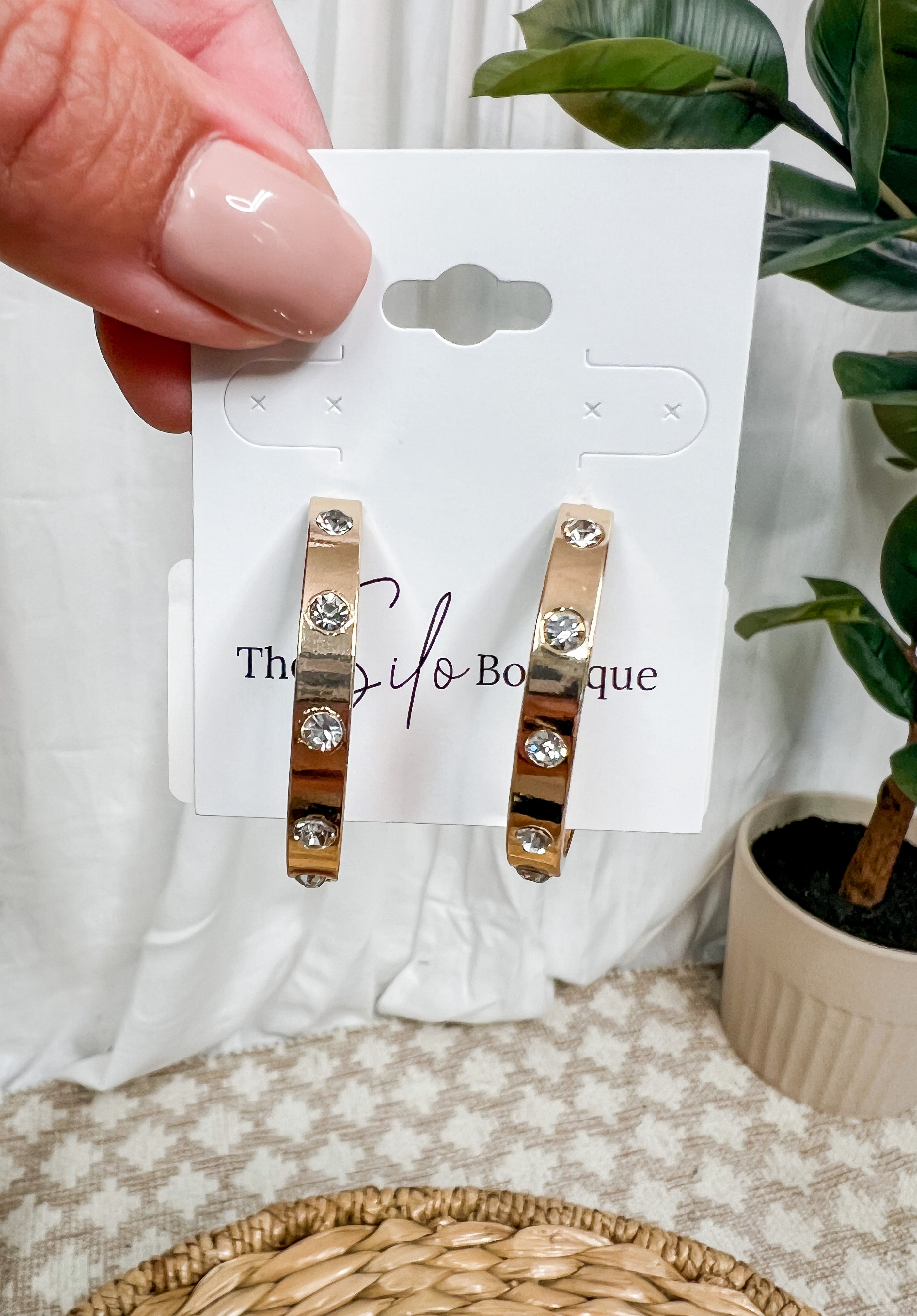 Cart Hoop Earring-earrings-so hot-The Silo Boutique, Women's Fashion Boutique Located in Warren and Grand Forks North Dakota