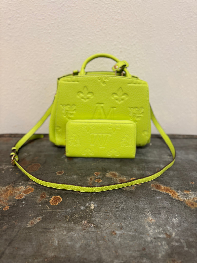 Mimi Embossed Crossbody Purse +Wallet-Crossbody Purses-princess purse-The Silo Boutique, Women's Fashion Boutique Located in Warren and Grand Forks North Dakota