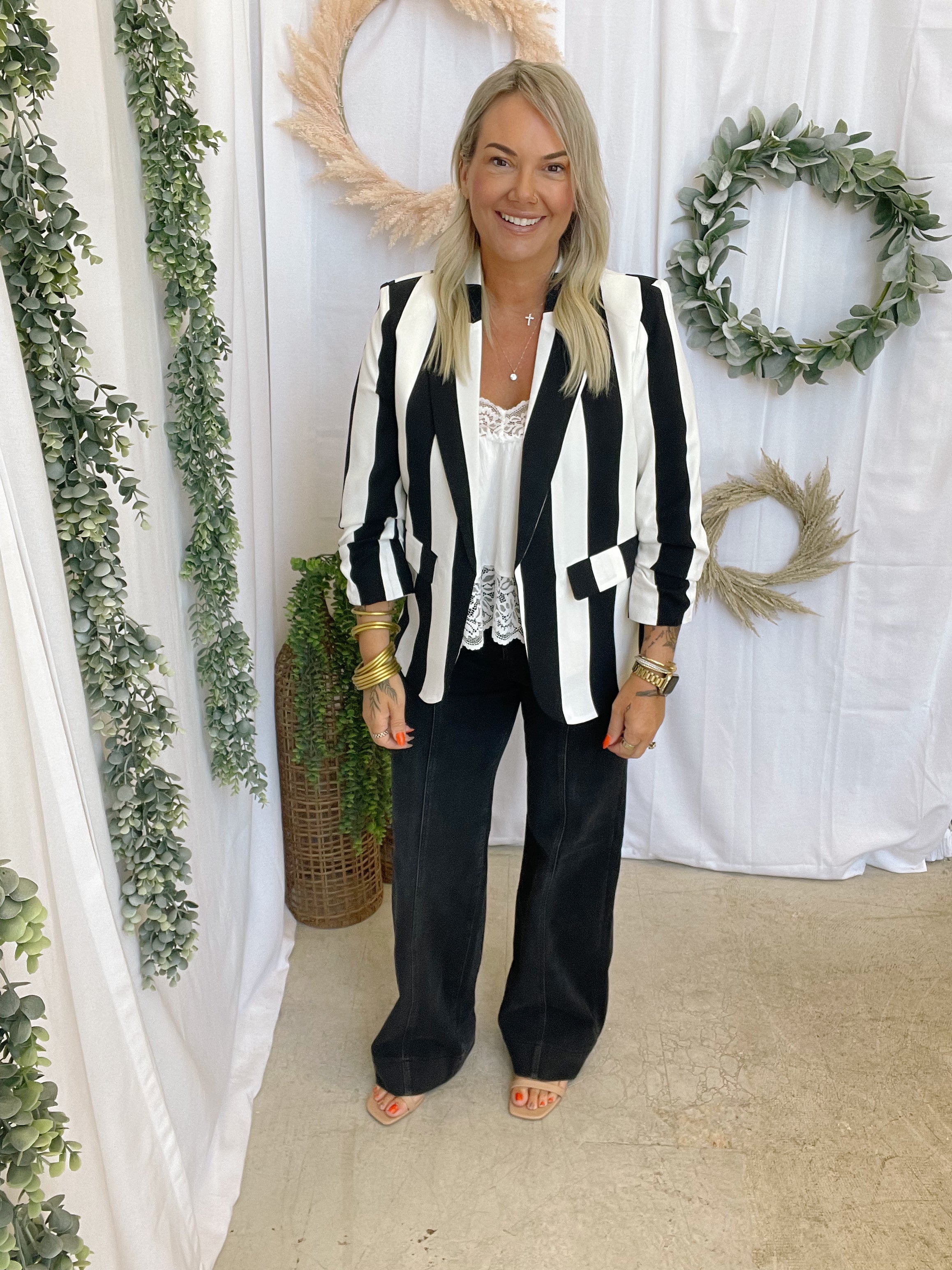 Mica Dune Black Trouser Jeans-Jeans-mica-The Silo Boutique, Women's Fashion Boutique Located in Warren and Grand Forks North Dakota