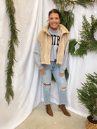 So Cozy Sherpa Vest-Beige-Vests-hyfve-The Silo Boutique, Women's Fashion Boutique Located in Warren and Grand Forks North Dakota