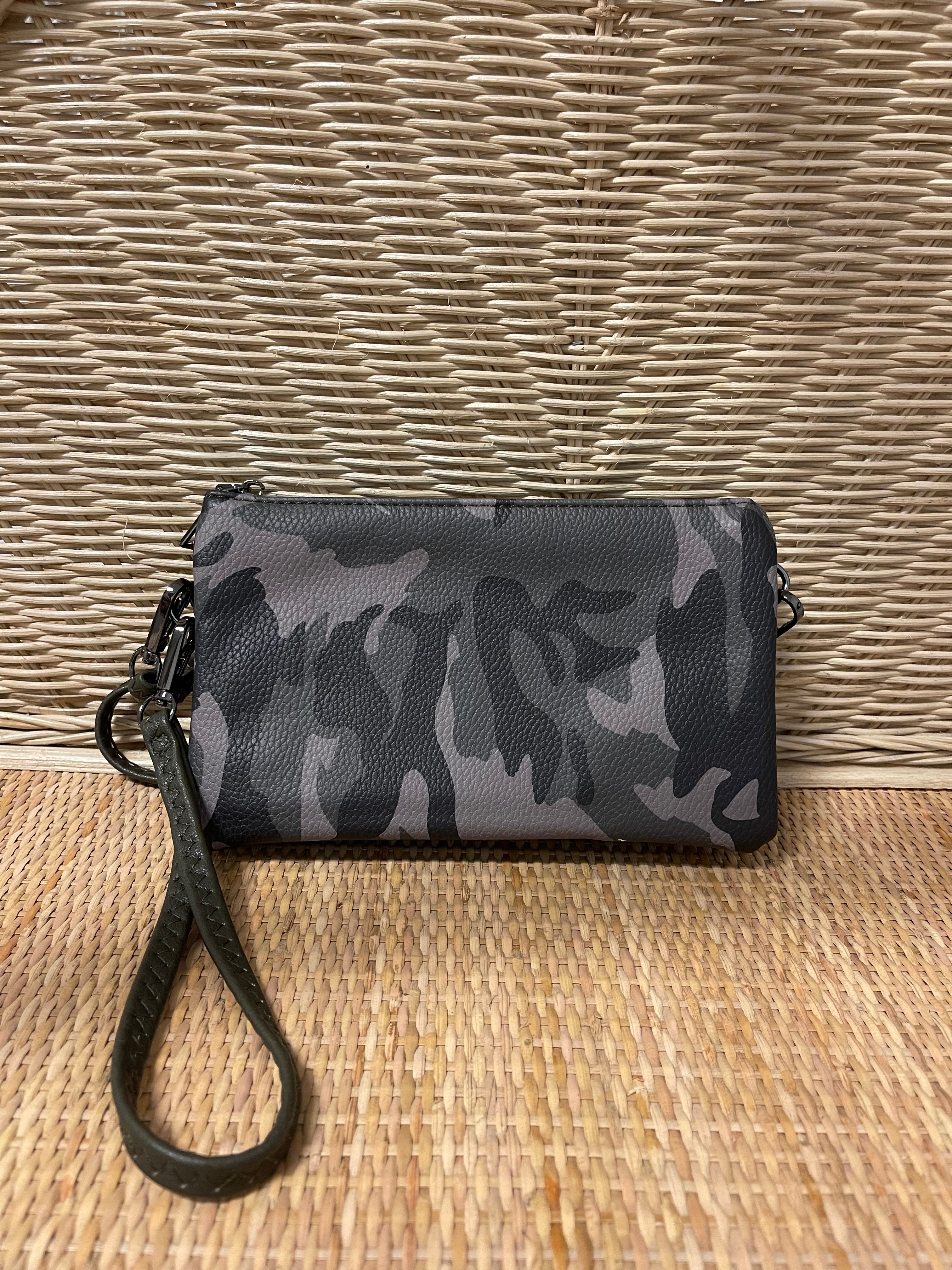 Riley 3 Compartment Crossbody/Wristlet-Crossbody Purses-Jen and Co-The Silo Boutique, Women's Fashion Boutique Located in Warren and Grand Forks North Dakota