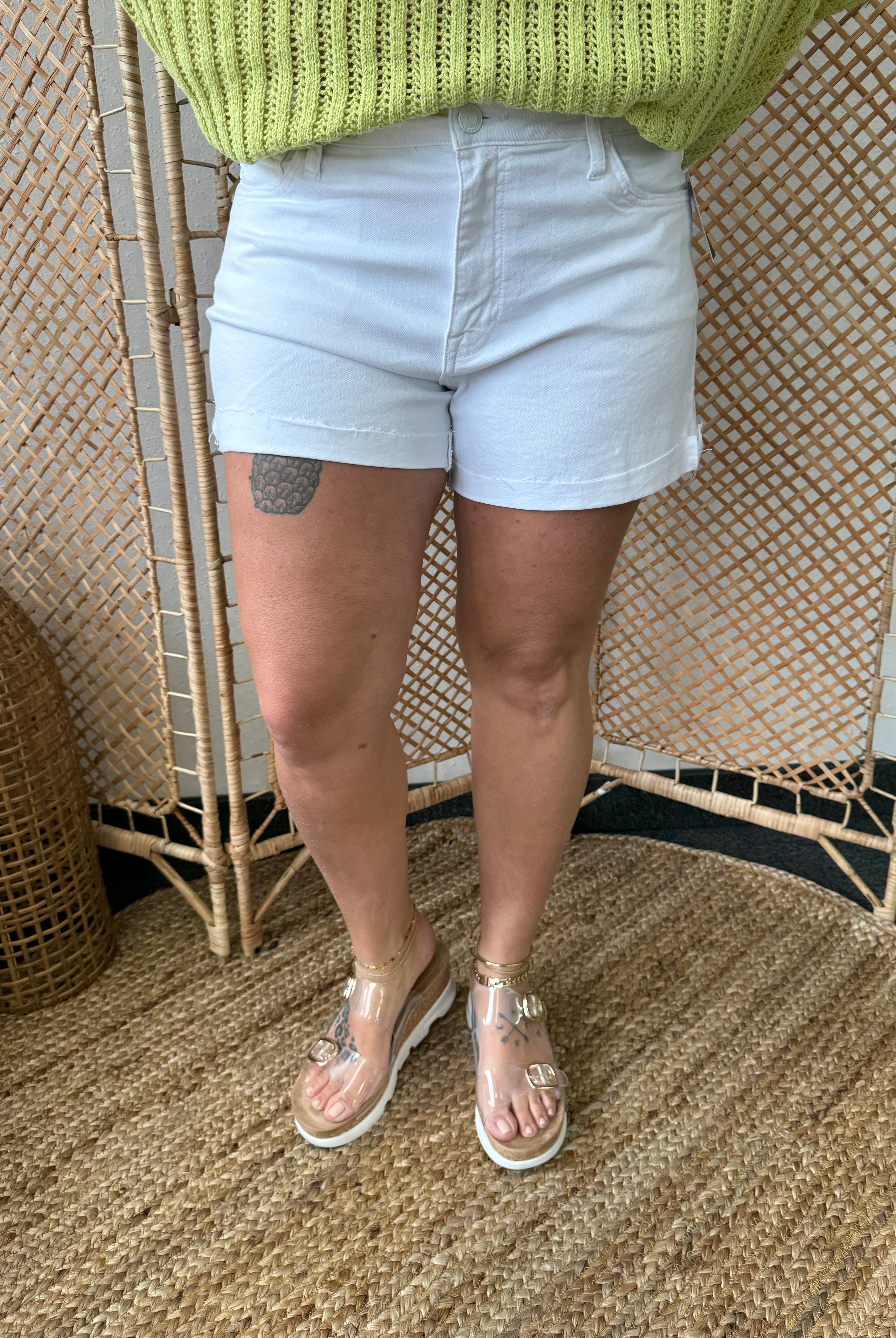 Kut From The Kloth White Jane High Rise Short-Shorts-Kut-The Silo Boutique, Women's Fashion Boutique Located in Warren and Grand Forks North Dakota
