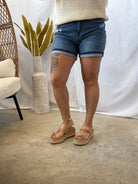 Judy Blue Mr Dad Shorts-Shorts-judy blue-The Silo Boutique, Women's Fashion Boutique Located in Warren and Grand Forks North Dakota
