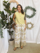 Holland Vest Top-Yellow-Tank Tops-by together-The Silo Boutique, Women's Fashion Boutique Located in Warren and Grand Forks North Dakota