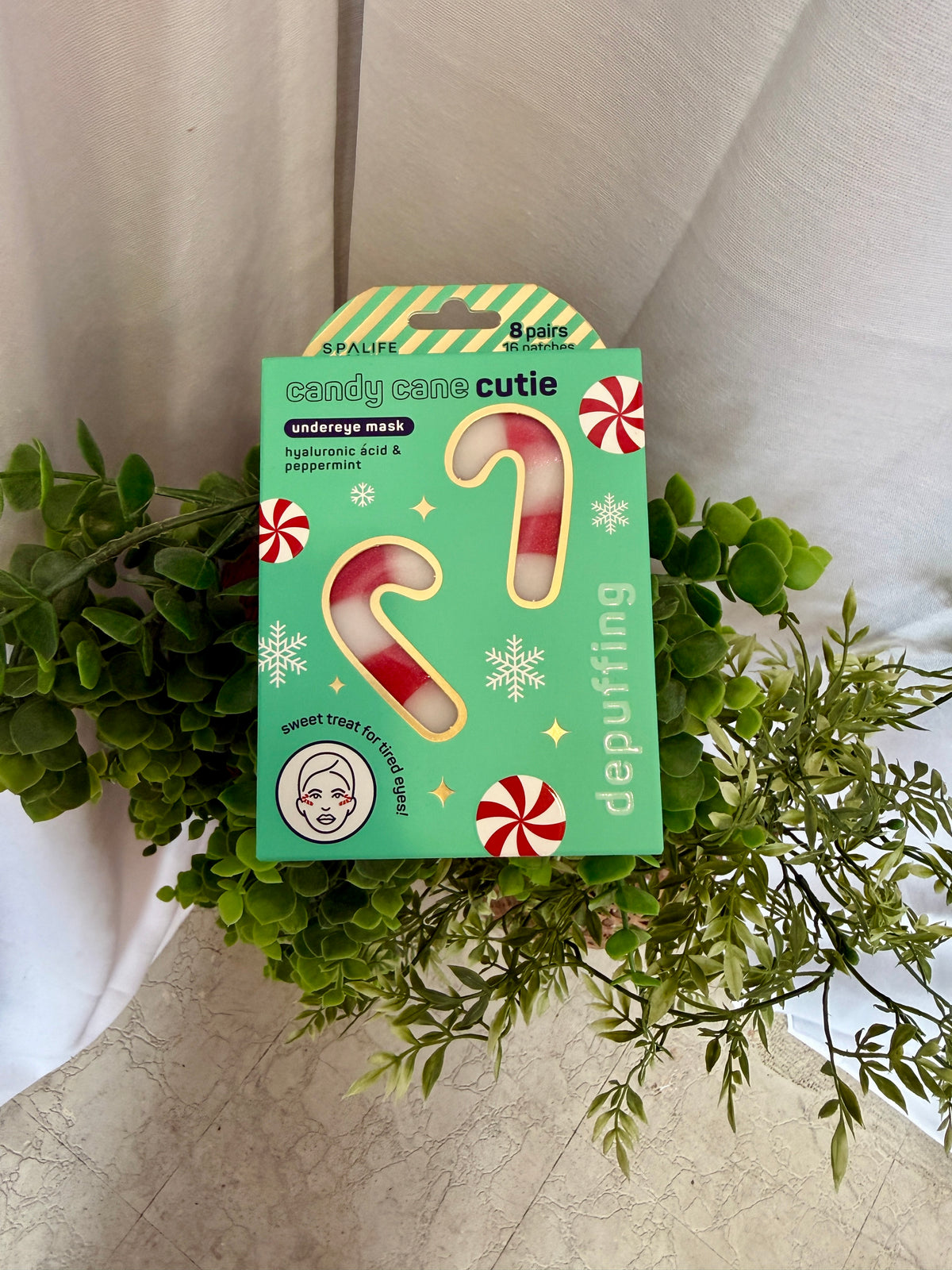 Candy Cane Eye Patch-Beauty-spa life-The Silo Boutique, Women's Fashion Boutique Located in Warren and Grand Forks North Dakota