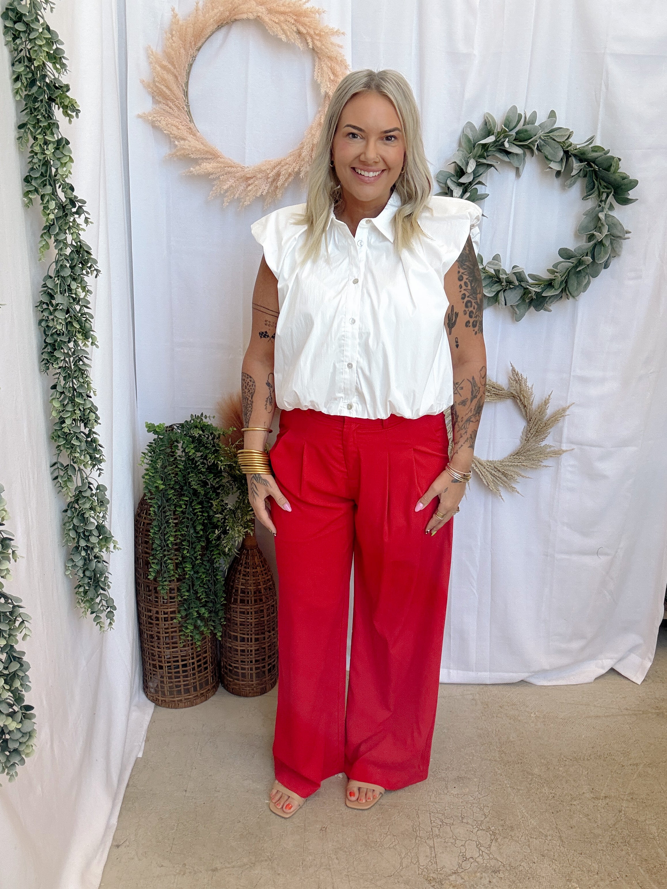 Ruby Wide Leg Pants-Pants-entro-The Silo Boutique, Women's Fashion Boutique Located in Warren and Grand Forks North Dakota