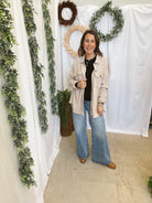 Monica Waffle Shacket-Taupe-Shackets-hyfve-The Silo Boutique, Women's Fashion Boutique Located in Warren and Grand Forks North Dakota
