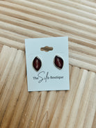 Football Stud Earrings-Earrings-babe-The Silo Boutique, Women's Fashion Boutique Located in Warren and Grand Forks North Dakota