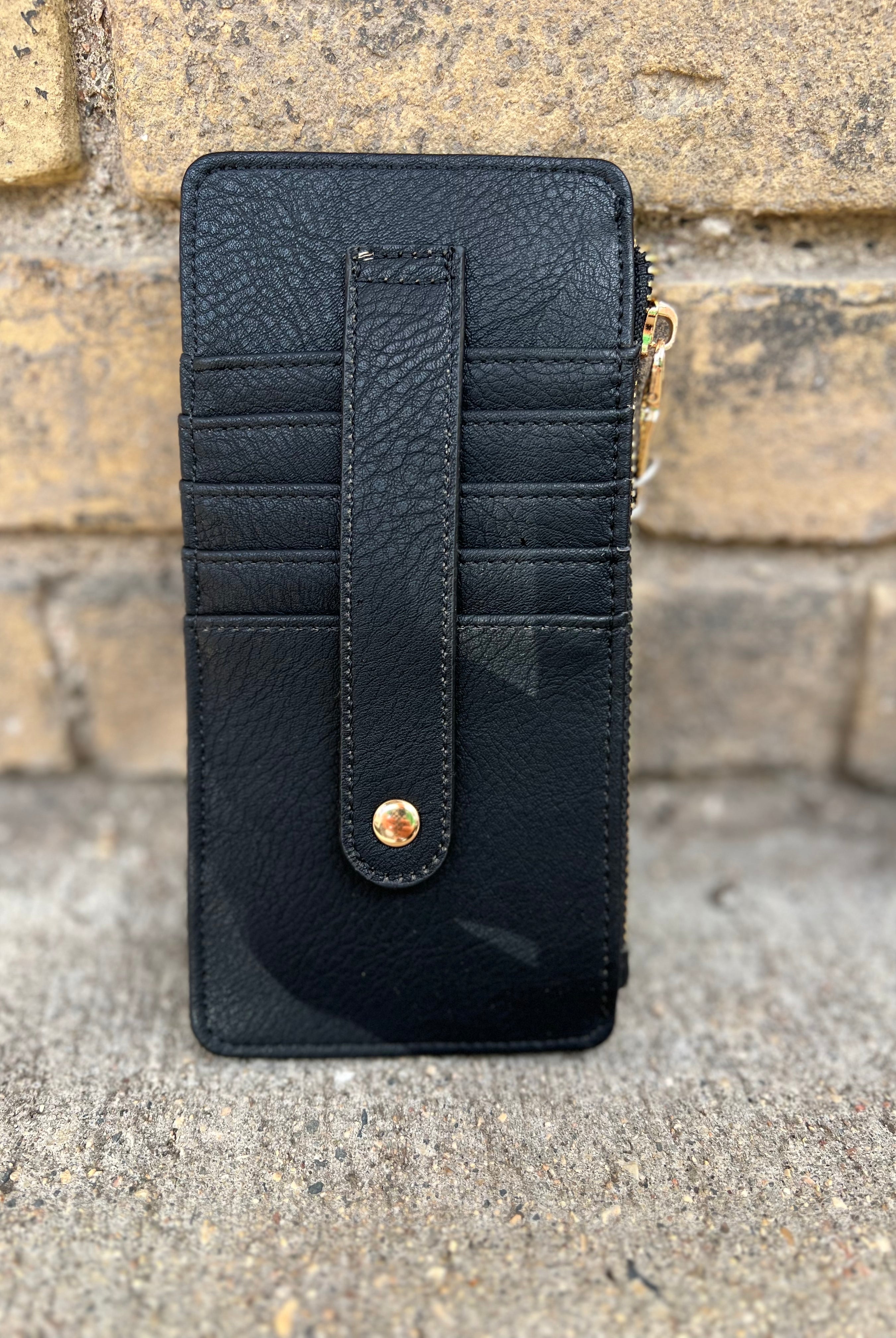 Jen and Co Saige Slim Card Holder-Wallets-Jen and Co-The Silo Boutique, Women's Fashion Boutique Located in Warren and Grand Forks North Dakota