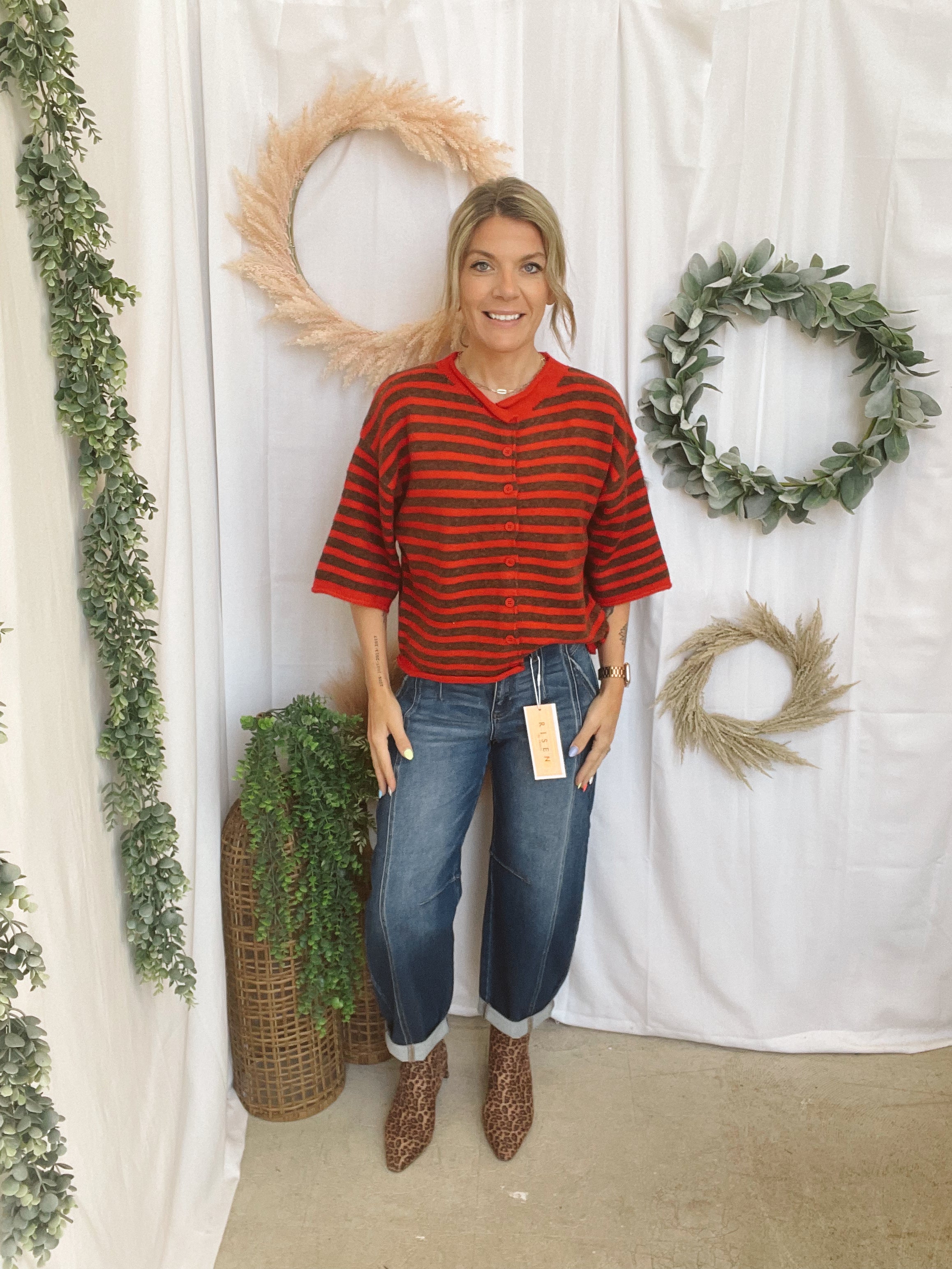 Risen Rory Slouchy Ankle Barrel Jeans-Jeans-risen-The Silo Boutique, Women's Fashion Boutique Located in Warren and Grand Forks North Dakota