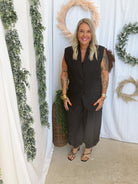 Mimi Oversized Vest-Black-Vests-mimosa-The Silo Boutique, Women's Fashion Boutique Located in Warren and Grand Forks North Dakota