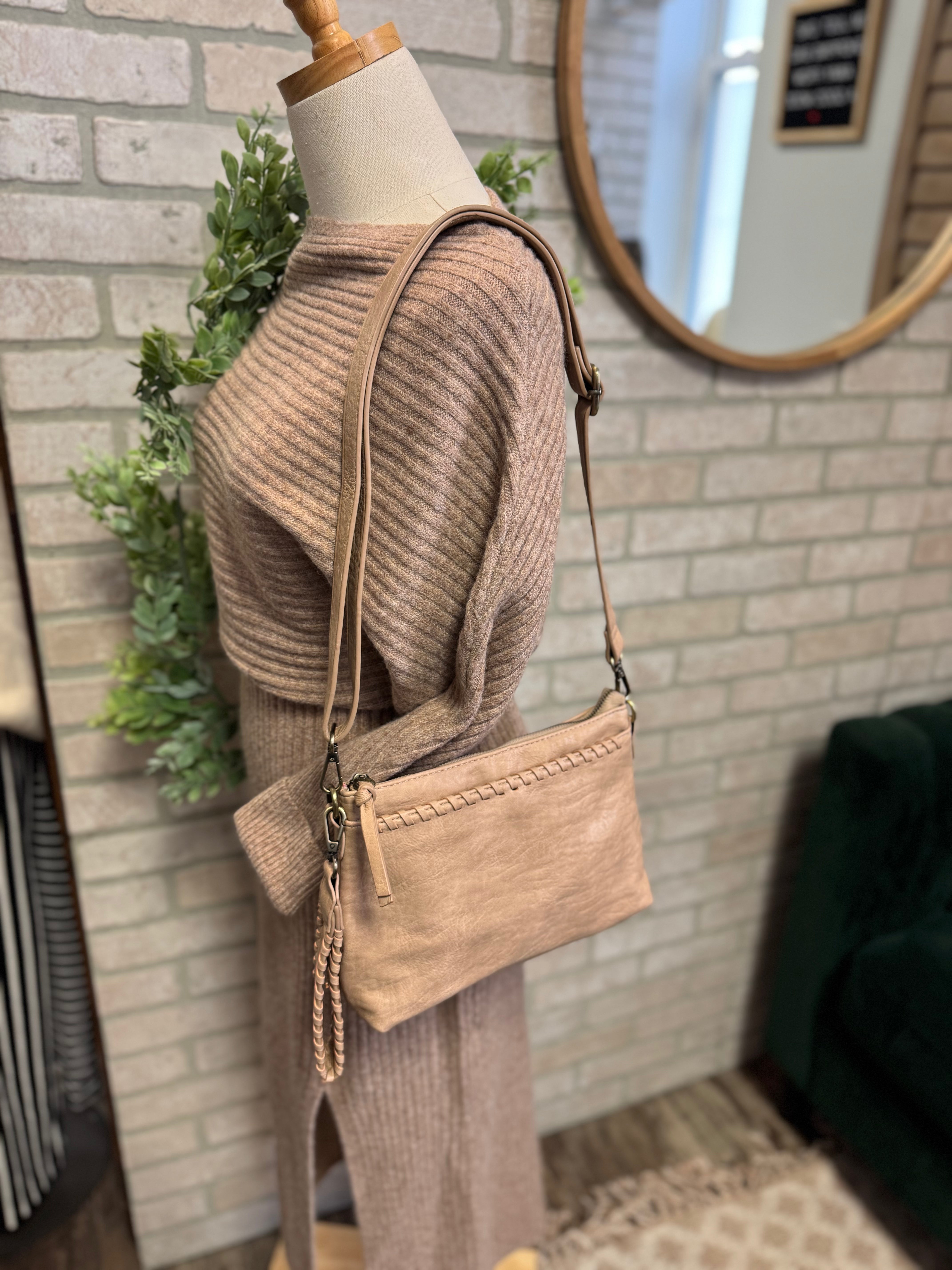 Joy Susan Oakley Whipstitch Crossbody-Buff-Purses-joy susan-The Silo Boutique, Women's Fashion Boutique Located in Warren and Grand Forks North Dakota