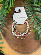 Pastel Pop Bead Bracelet Set-Bracelets-zad-The Silo Boutique, Women's Fashion Boutique Located in Warren and Grand Forks North Dakota