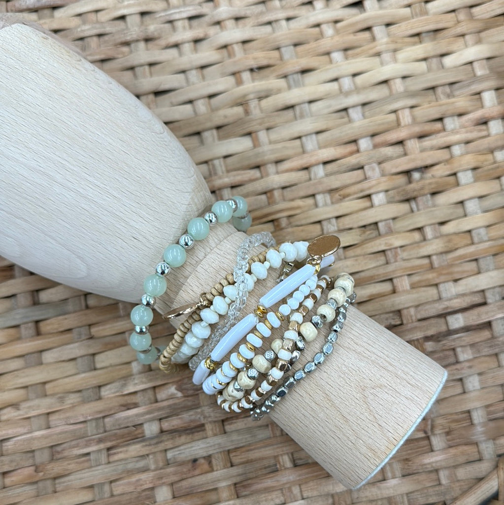India Stretch Bracelet-Bracelets-Fame-The Silo Boutique, Women's Fashion Boutique Located in Warren and Grand Forks North Dakota
