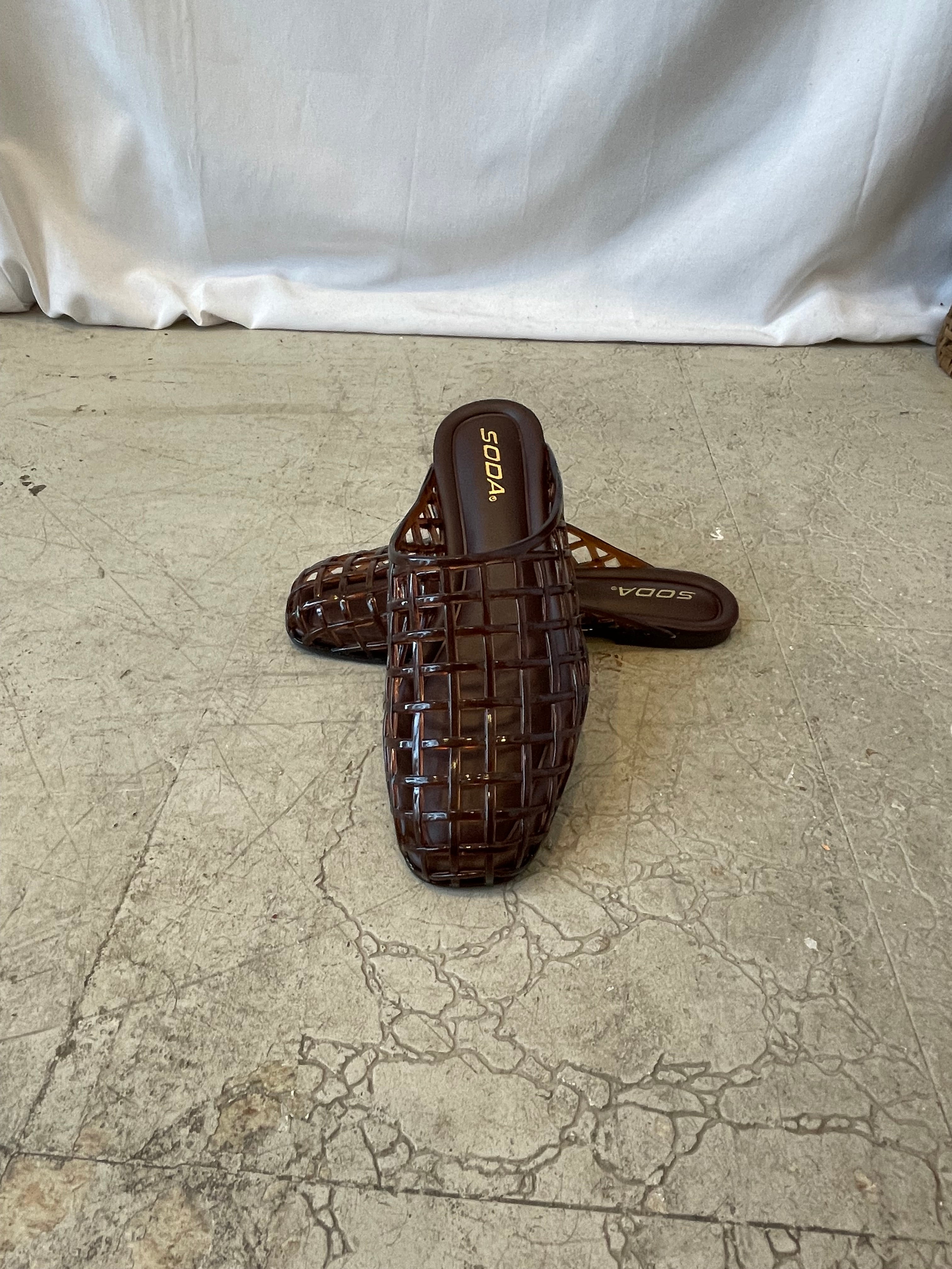 Soda Wayne Jelly Mule-Tortoise-Sandals-soda-The Silo Boutique, Women's Fashion Boutique Located in Warren and Grand Forks North Dakota