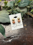 Joy Gold Wood Earrings-Earrings-joy susan-The Silo Boutique, Women's Fashion Boutique Located in Warren and Grand Forks North Dakota