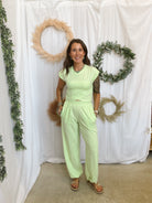 Rae Crossover Set-Lime-Outfit Sets-rae mode-The Silo Boutique, Women's Fashion Boutique Located in Warren and Grand Forks North Dakota