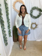 CC Open Knit Cocoon Cardigan-White-Sweaters-cozy co-The Silo Boutique, Women's Fashion Boutique Located in Warren and Grand Forks North Dakota