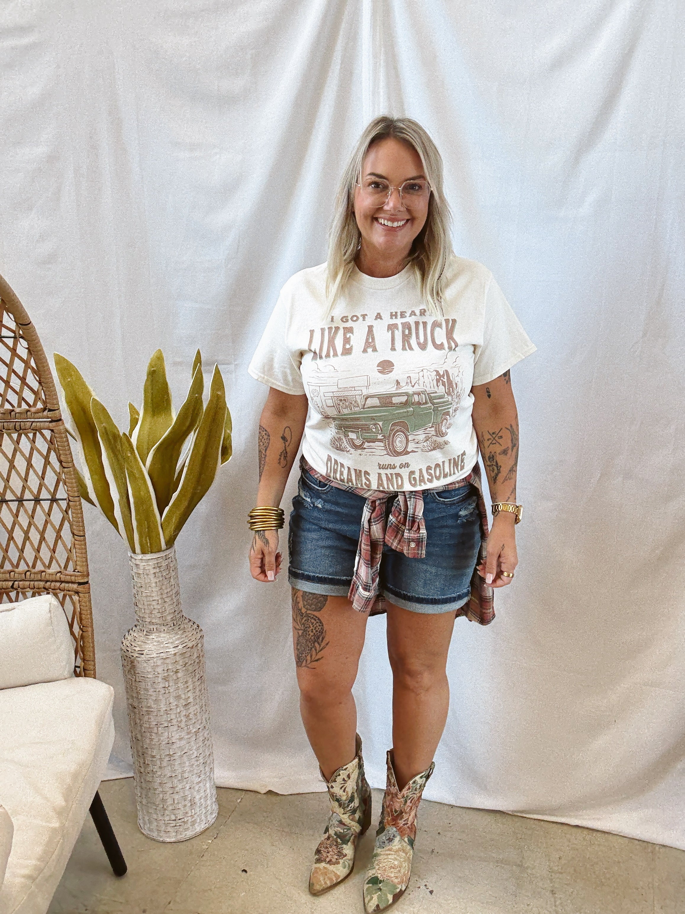 Like a Truck Tee-Graphic Tees-weekender-The Silo Boutique, Women's Fashion Boutique Located in Warren and Grand Forks North Dakota