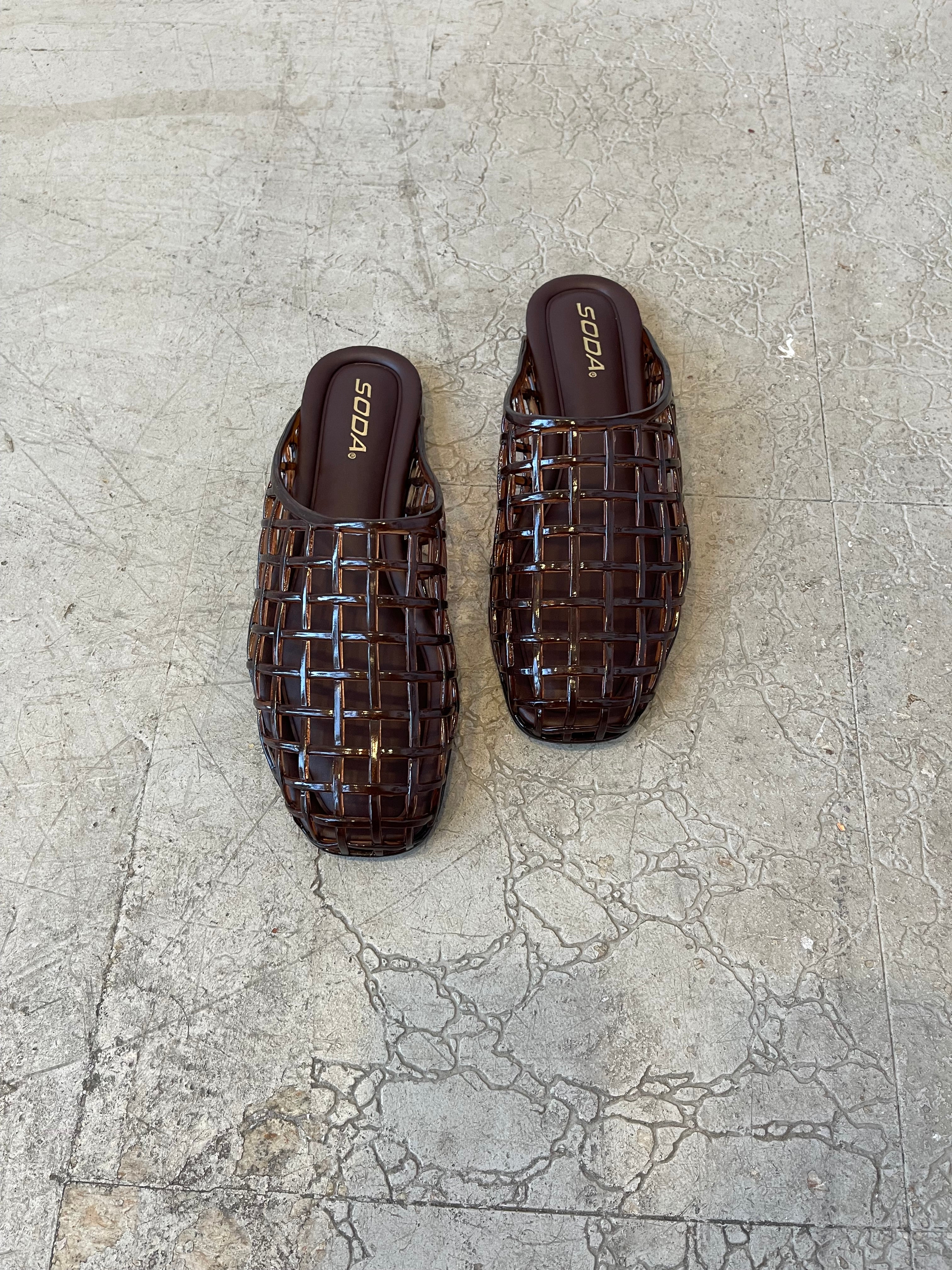Soda Wayne Jelly Mule-Tortoise-Sandals-soda-The Silo Boutique, Women's Fashion Boutique Located in Warren and Grand Forks North Dakota