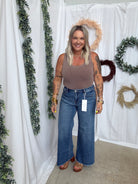 Risen Slouchy Wide Leg Jeans-Jeans-risen-The Silo Boutique, Women's Fashion Boutique Located in Warren and Grand Forks North Dakota
