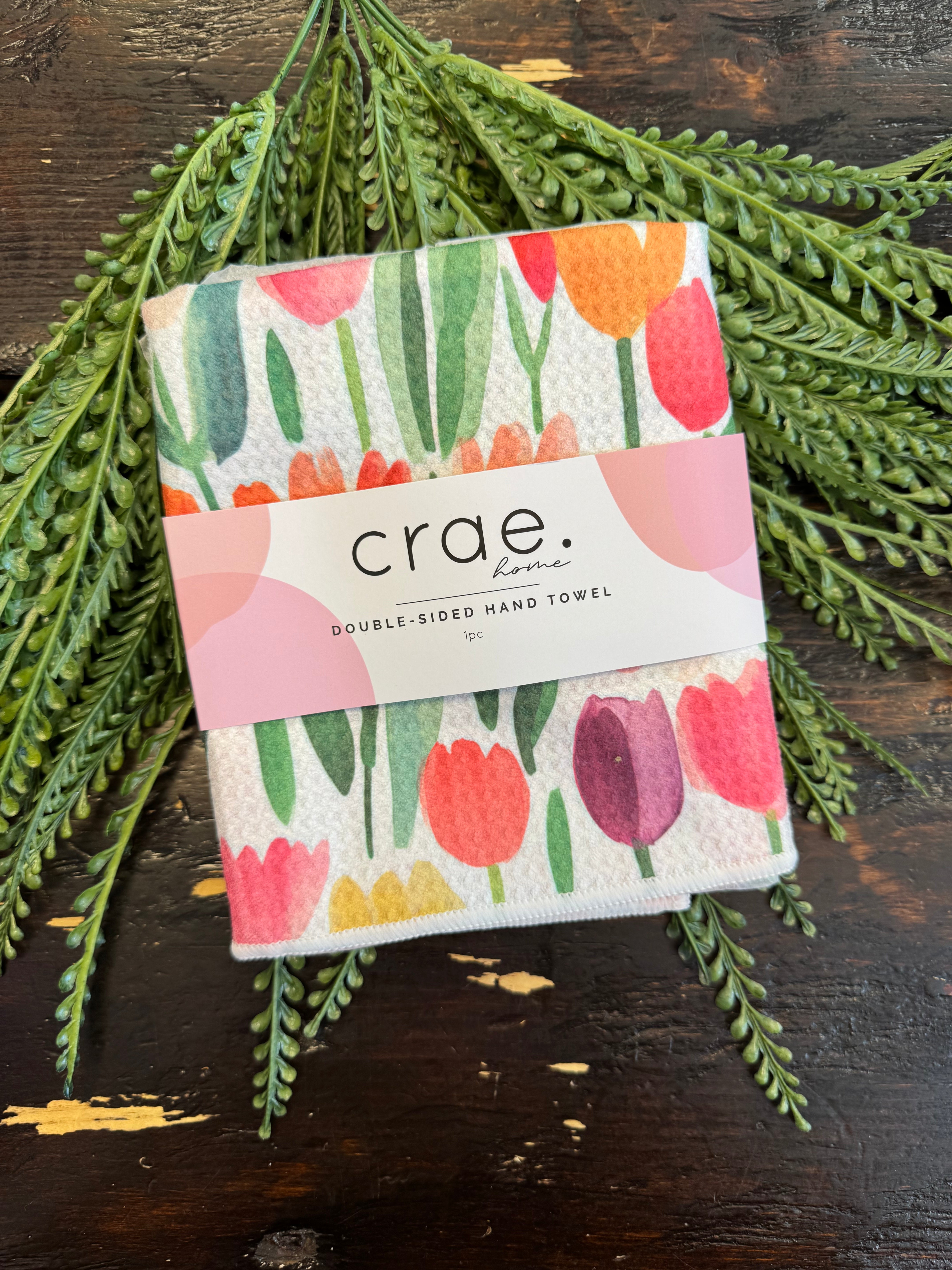 Crae Tulip Time Hand Towel-Tea Towels-crae-The Silo Boutique, Women's Fashion Boutique Located in Warren and Grand Forks North Dakota