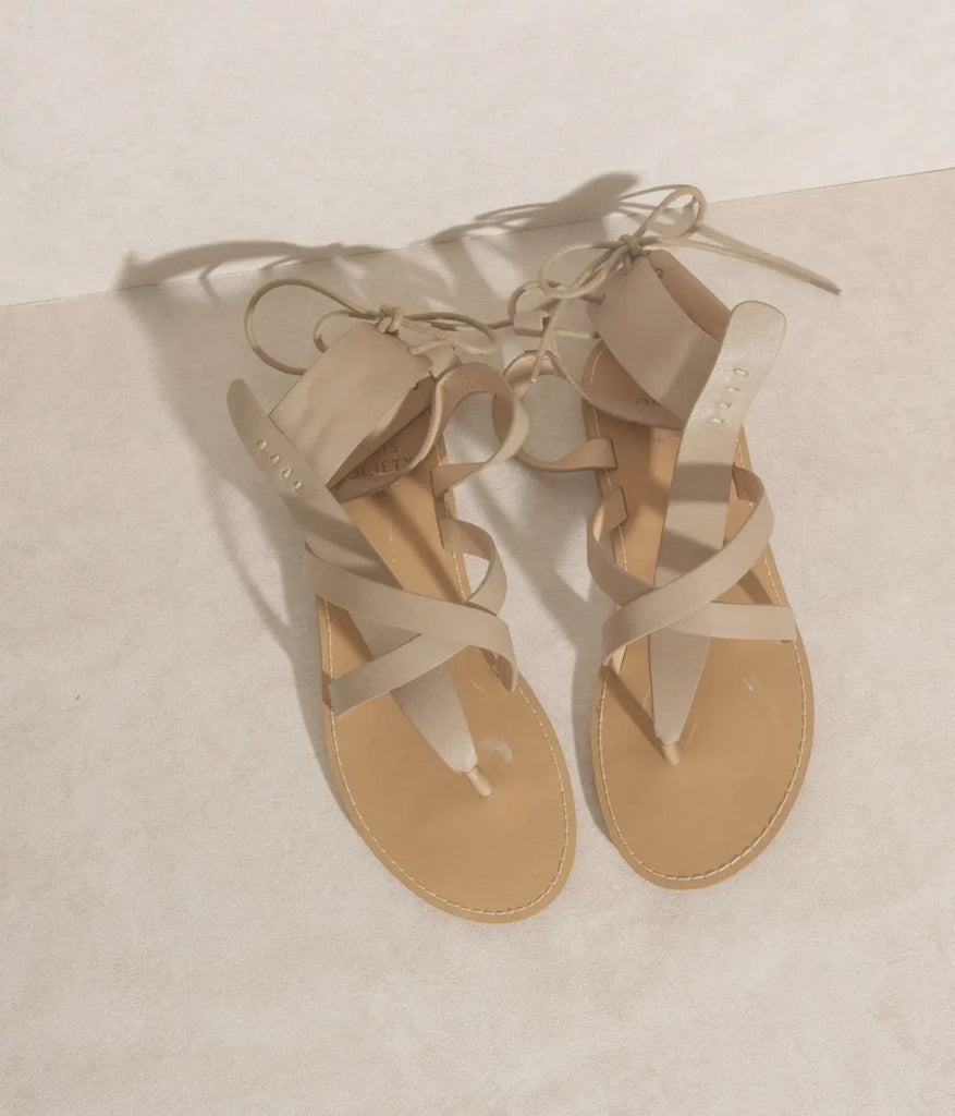 Oasis Society Blaze Sandal-Taupe-Sandals-oasis society-The Silo Boutique, Women's Fashion Boutique Located in Warren and Grand Forks North Dakota