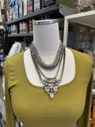 Antique Silver Necklace-Necklaces-Sensibling Corp.-The Silo Boutique, Women's Fashion Boutique Located in Warren and Grand Forks North Dakota