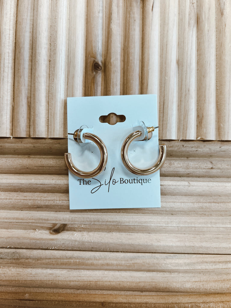 Kenze Mini Hoop Earrings-earrings-kennze-The Silo Boutique, Women's Fashion Boutique Located in Warren and Grand Forks North Dakota