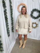 Whimsy Floral Lace Skirt-Skirts-wishlist-The Silo Boutique, Women's Fashion Boutique Located in Warren and Grand Forks North Dakota