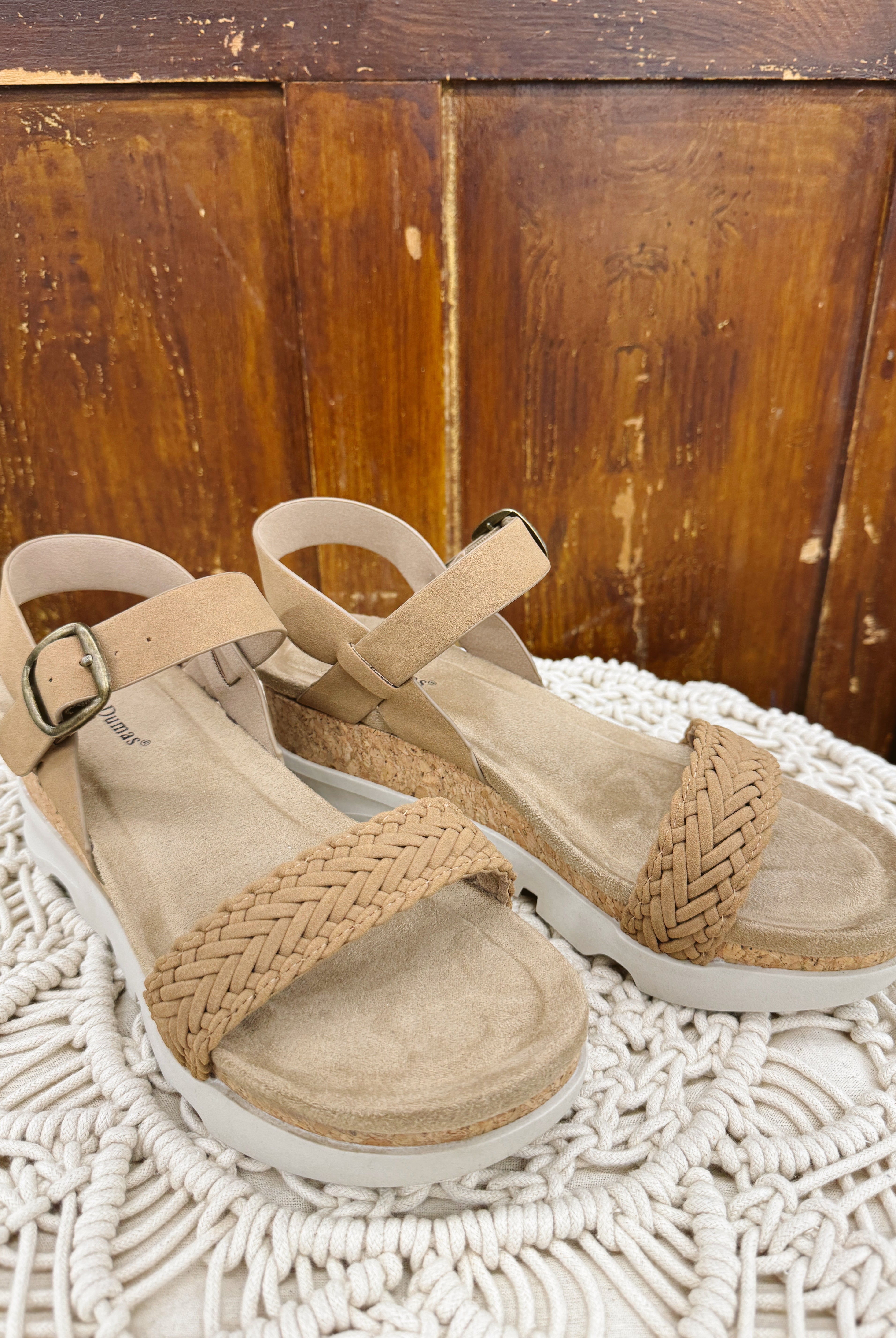 Pierre Dumas Hit Taupe Sandal-Sandals-The Silo Boutique-The Silo Boutique, Women's Fashion Boutique Located in Warren and Grand Forks North Dakota