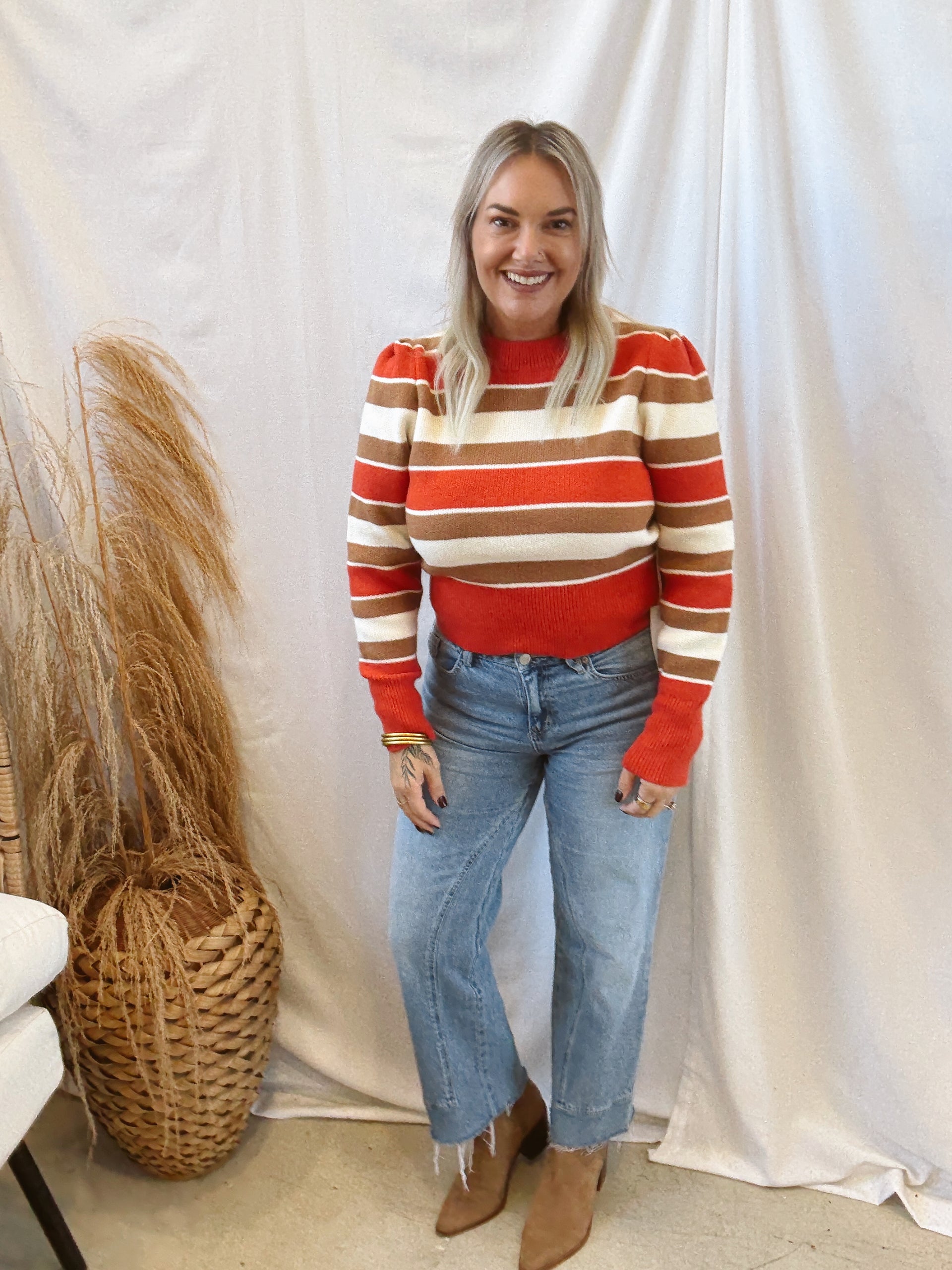 Retro Striped Sweater – The Silo Boutique
