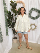 Colorful Dot Print Top-Long Sleeve Tops-hem and thread-The Silo Boutique, Women's Fashion Boutique Located in Warren and Grand Forks North Dakota